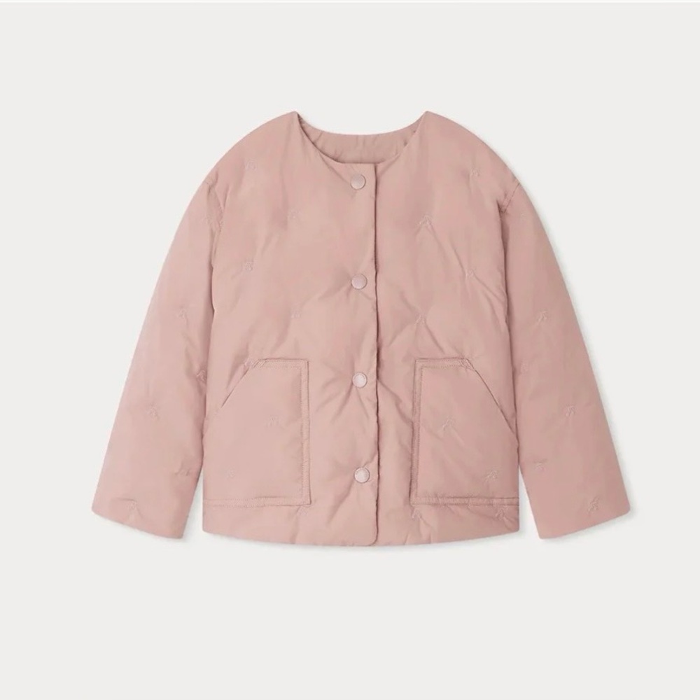 BONPOINT size 12A- Girls' Light Pink Puffer Jacket
